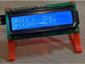 Halfter lcd 16x2 Anzeige 3d print model - Mito3D