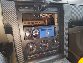 voiture radio 2din 1din adaptateur gué mustang 3d print model - Mito3D