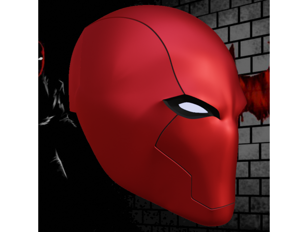 red hood rebirth final batman cosplay dc comics helmet props 3D print model - Mito3D