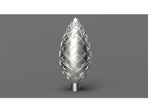 Weihnachtskugel 04 Vase Modus Autodesk Verschmelzung 360 Weihnachten Dekoration Dekorationen Ornament Ornamente Baum fusion360 3d print model - Mito3D