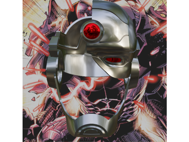 cyborg 52 helmet dc comics props 3D print model - Mito3D