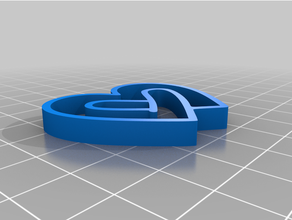 kalp logo anahtarlık 3d print model - Mito3D