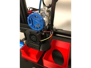 bulls eye base creality ender 3 upgraded micro swiss direct drive extruder 3d print model - Mito3D