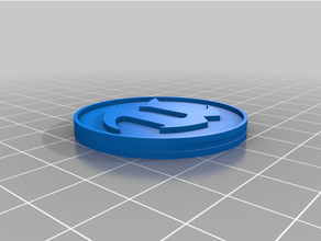 unreal logo coin 3d print model - Mito3D
