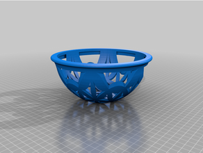 bowl flower life pattern 3d print model - Mito3D