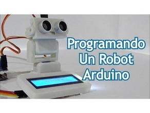 robot teb arduino lcd display mblock robotics scratch servo sg90 ultrasonic 3d print model - Mito3D