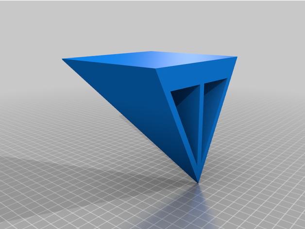 triangular wall shelf 3D print model - Mito3D