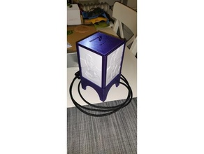 litofano lámpara e14 3d print model - Mito3D