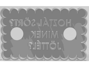 po Barra gtalan Tiszaggat húngaro engraçado hostil biscoito cortador 3d print model - Mito3D