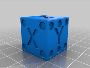 20mm calibration cube dice printer 3d print model - Mito3D