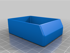 small storage bin remix 57x76 mm cross pattern orgnizer parts 3d print model - Mito3D
