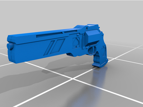 ace spades gun destiny 2 weapon 3d print model - Mito3D
