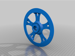 borda carretel suporte carro filamento 3d print model - Mito3D