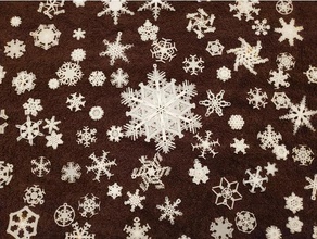 copo nieve fábrica Navidad ornamento personalizable bebedor fractal openscad copos texto 3d print model - Mito3D