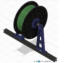 spool holder bearings 3d print model - Mito3D