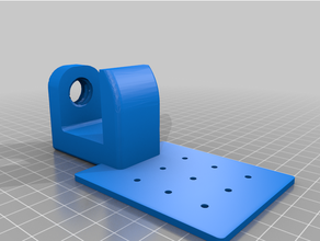 desk clamp vertical mounting plate 3d print model - Mito3D