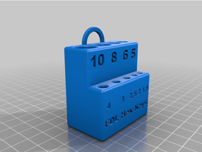 hex suporte hexagonal chave ferramenta 3d print model - Mito3D