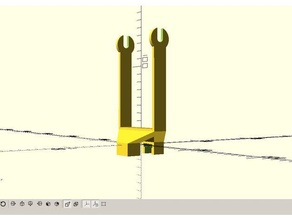 easythreed x1 bobina titolare supporto openscad parametrico 3d print model - Mito3D