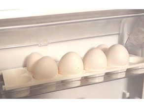 egg holder smaller fridges customizeable customizer interlocking 3d print model - Mito3D