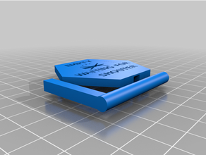 komik Emniyet bayrak işaret güvenli çekim 3d print model - Mito3D