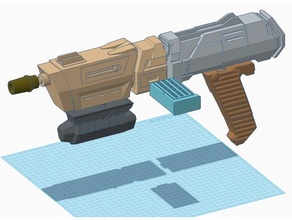 dc 17m clone comando blaster rifle laser república Guerra Estrelas Estrela guerras 3d print model - Mito3D