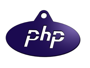 logotype php developer language programming languages 3d print model - Mito3D