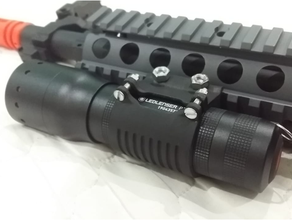 30mm picatinny flashlight mount airsoft gun light 3d print model - Mito3D
