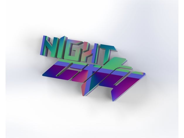 cyberpunk 2077 cidade logotipo 3D print model - Mito3D
