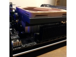 asrock deskmini 92mm processore fan titolare supporto 3d print model - Mito3D