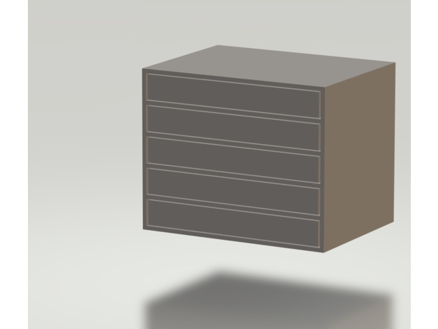 chest drawers 3D print model - Mito3D