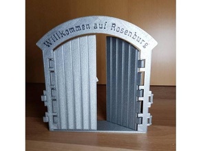 entrance gate fence suitable schleich horses horse 3d print model - Mito3D
