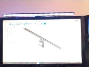 monitor lamp desk display led ledstrip strip 3d print model - Mito3D