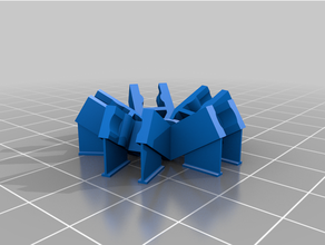k'nex icosahedral vertex connector icosahedron knex 3d print model - Mito3D