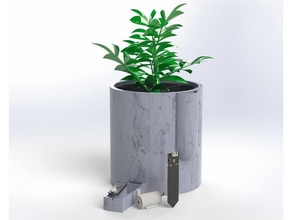Bewässerung Pflanze Topf Feuchtigkeit Messung Arduino Nano automatisiert Blumentopf Blume Boden Sensor Vase 3d print model - Mito3D