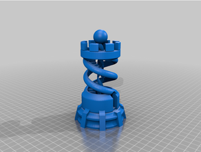 torre 2020 fdm otimizado xadrez 3d print model - Mito3D