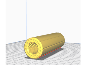 nerf desintegrador barril extensión 3d print model - Mito3D