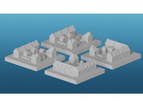 greeblycity terrazzato alloggi impostato 3 greeblecity 3d print model - Mito3D