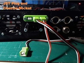 jst plug chassis-socket chassis mount connector jst-xh molex 3d print model - Mito3D