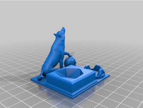 mtg wolf token deathtouch d6 d20 slots game magic gathering tokens 3d print model - Mito3D