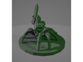 cibernético drider técnico 28mm cyberpunk dnd eclipsephase gama miniatura rpg Ciencias ficción ciencia araña arañas buscador estrellas 3d print model - Mito3D