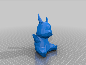 poli Pikachu 500 triângulos Pokémon 3d print model - Mito3D