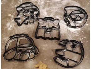 Hololive kurabiye kesiciler konfigürasyon kesici şamata ağız Hololiveen morı Calliope Ninomae geçersiz Takanashi kiara Watson amelia 3d print model - Mito3D