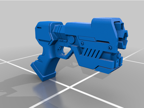 samus paralizador pistola cosplay arma metroid aran súper aplastar hermanos traje 3d print model - Mito3D