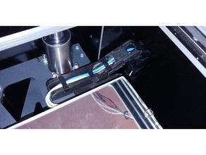 cable chanel zav + cama aquecida suporte cabo gestão aquecido 3d print model - Mito3D