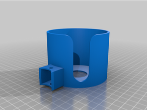 weehlchair cup holder becher becherhalter halterung rollstuhl tasse wheelchair parts 3d print model - Mito3D
