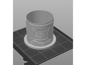 te ligero soporte litofano circulo 3d print model - Mito3D