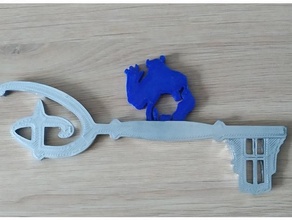 cl Monster Schlüssel Disney Walzer 3d print model - Mito3D