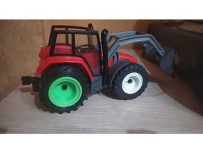 rueda tractor playmobil repuesto 3d print model - Mito3D