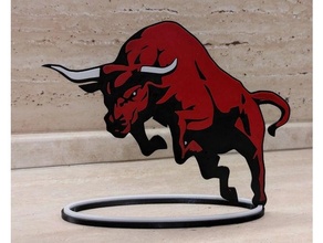 triplex bull 3d print model - Mito3D