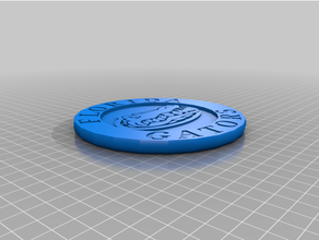 florida gators coaster logo 3d print model - Mito3D